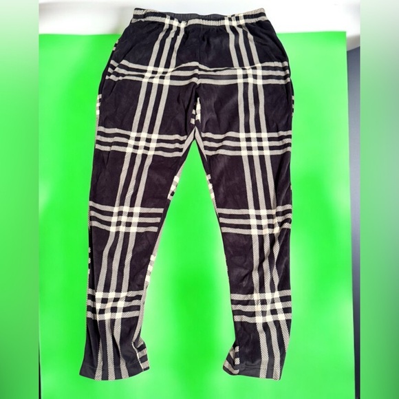 Plaid Grayish blue and Black Lounge Set SMALL 4-6 - Picture 4 of 8